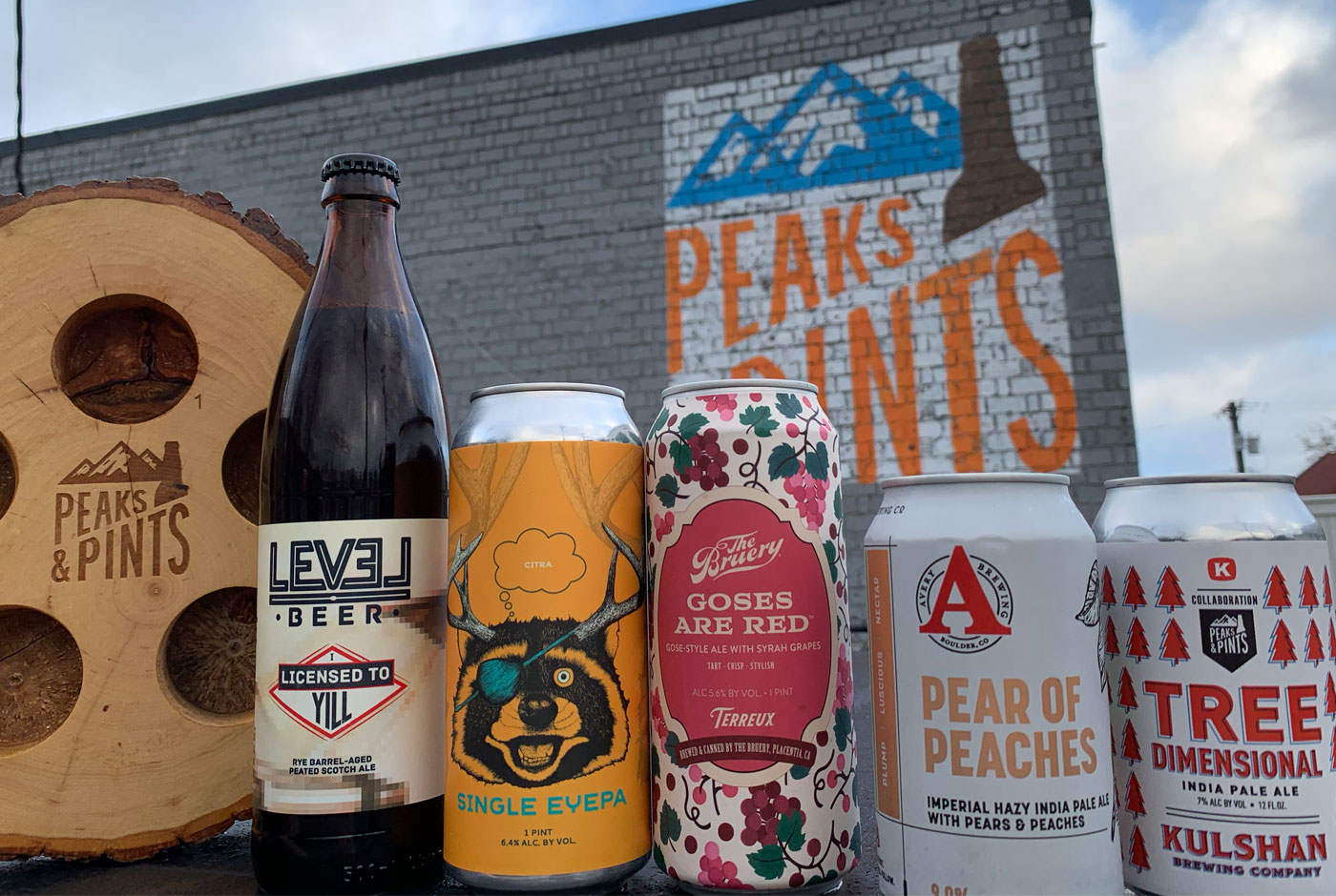 Craft Beer Crosscut 3.3.20 Flight of Beer Puns Peaks and Pints