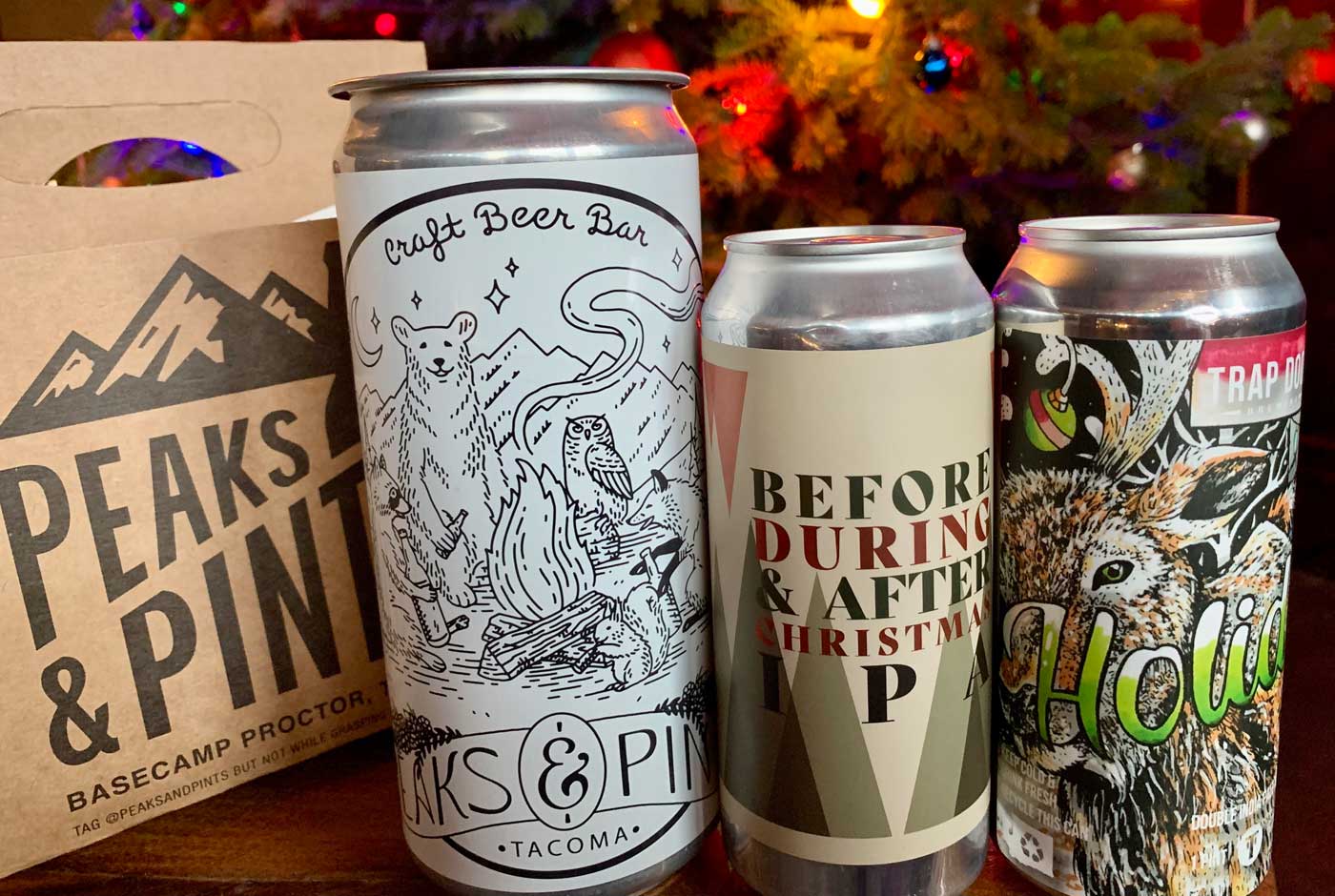 Peaks and Pints Pilot Program Christmas IPAs Beer Flight Peaks and