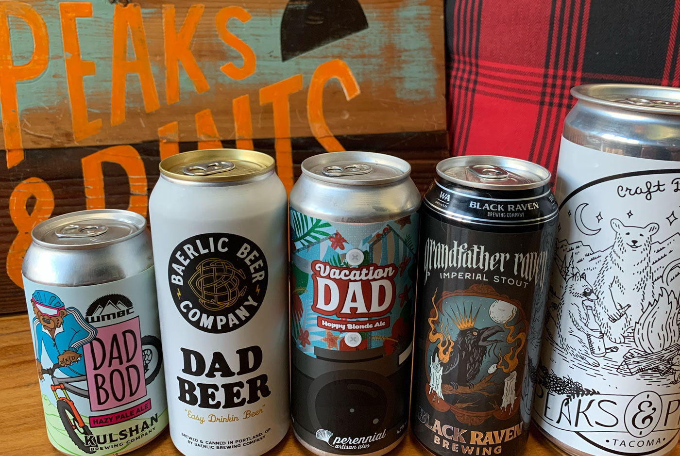 Peaks and Pints Beer Flight: Dad Themed Beer - Peaks and Pints Proctor ...